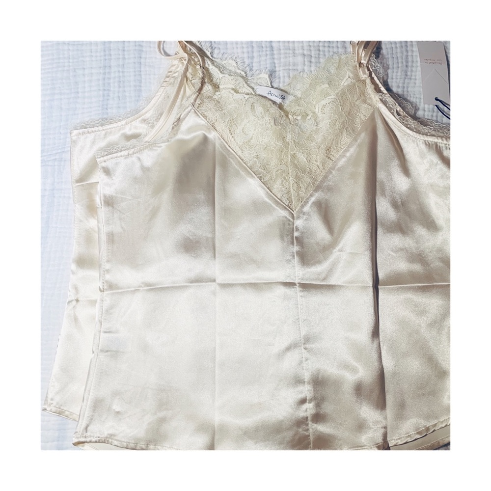 Eyelash Satin Cami New w/ Tags